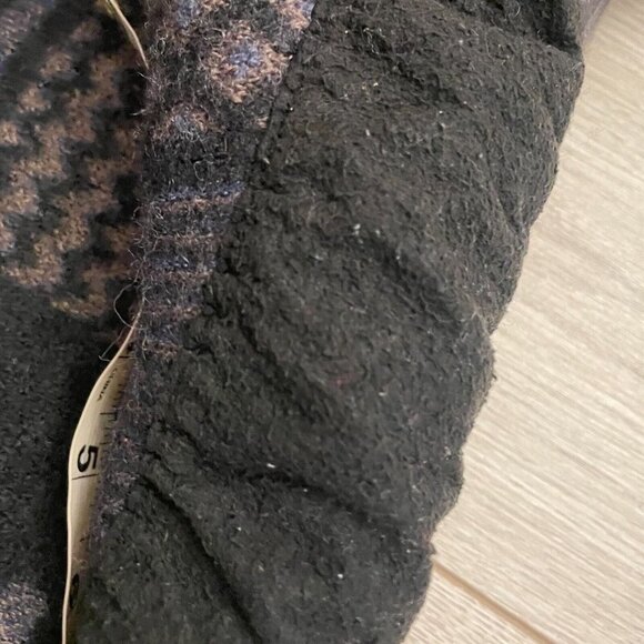 Maremma Wool Knit Cardigan Sweater V Neck Long Sleeves Black Multicolor Size 52 - Picture 7 of 11